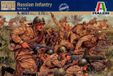 Italeri Modelbouwpakket Militaire voertuigen - 6057 Russian Infantry - Russische Soldaten WWII - 46 Figuren Plastic - 1:72