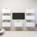 Maison Exclusive - Meuble TV, 7 pièces, blanc, 30,5 x 30 x 60 cm, bois composite