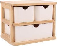 OEM Houten ladebox - Ladebox voor kantoor - Houten opbergkasten voor cosmetica met 3 laden - Geschikt voor kantoor, thuis en school.