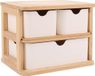 OEM Houten ladebox - Ladebox voor kantoor - Houten opbergkasten voor cosmetica met 3 laden - Geschikt voor kantoor, thuis en school.
