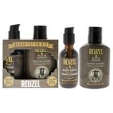 Reuzel Clean and Fresh Beard Try Me Kit 100 ml Refresh No Rinse baardwasbeurt, 60 ml schoon en fris baardserum - Professionele verzorging dieptereinigende conditioning voor mannen - 150 ml