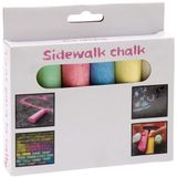 Inspirion Stoepkrijt - 18x stuks - Multi color - Dik krijt - Buiten speelgoed - Voor kinderen