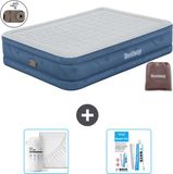 Bestway Luchtbed - 2-Persoons - 152 x 203 x 46 cm - Blauw - Inclusief pomp