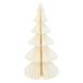 Sapin de Noël pliable, papier, blanc, grand, 30 cm