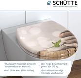 Schütte Famanu Wc-bril STONE PYRAMID met softclose, toiletdeksel met motief en snelsluiting voor het reinigen, Duroplast wc-deksel
