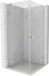 Mexen Lunar Duo cabine de douche battante 75 x 75, transparent, or brossé