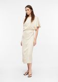 Comma Jurk lichtbeige