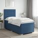 vidaXL Boxspringbed met matras Blauw 80 x 200 cm Stof