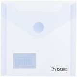 Cd-dvd Dohe Cd-dvd 91108 klittenbandsluiting, polypropyleen, vierkant, blauw