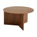 HAY Table basse Slit Ø65 cm Noyer laqué