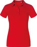 Promodoro Polo femme 'Jersey' à manches courtes Rouge feu - M