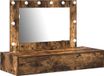 vidaXL Kaptafel Bruin Bewerkt Hout