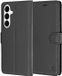 Techsuit Hoesje geschikt voor Samsung Galaxy S26 FE/S25 FE - Leather Folio Book Wallet Case - Noir