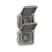 Legrand 069563L stopcontact - 2 x 2p+t - verticaal - grijs - componeerbaar