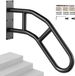 VEVOR Rampe d'escalier 813mm 1-3 marches 200kg noir métal