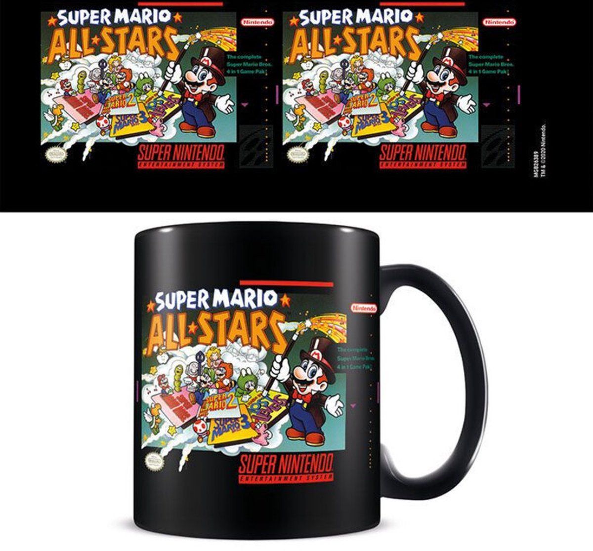 Pyramid International Super Nintendo Mok - Zwart