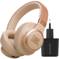 JBL Live 770NC Rose Gold + BlueBuilt Quick Charge Charger