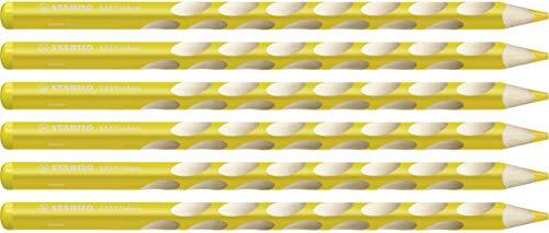 Stabilo Ergonomisch kleurpotlood voor linkshandigen - EASYcolors - 6 stuks - geel