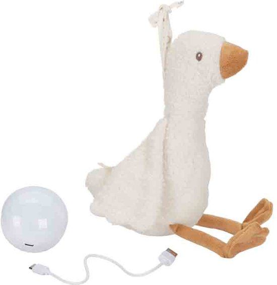 Little Dutch Newborn Naturals Knuffelgans Licht & Geluid