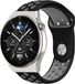 Strap-it Huawei Watch GT 3 Pro 46mm sport band - zwart/grijs