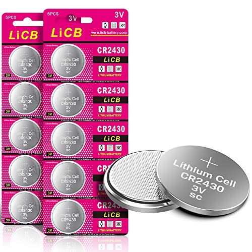 LiCB 10 stuks CR2430 3V lithium knoopcellen CR 2430 batterijen