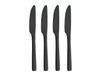 Aida Couteau de table Raw, lot de 4 Noir