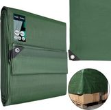 KOTARBAU® Afdekzeil - Polyethyleen - 8x12 m - Olijfgroen - 110 g/m² - Waterdicht