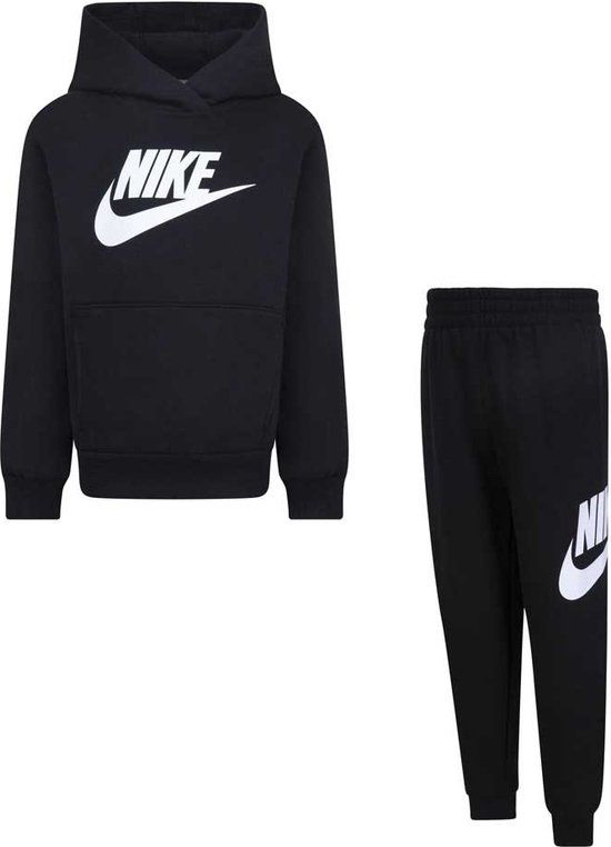 Nike Kids 86l135 Fleece Set Met Lange Mouwen Zwart 6-7 Years