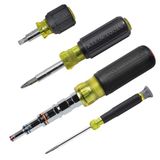 Klein Tools 80019 Gereedschapsset, multibit schroevendraaier en groefdriverset, 28 verschillende industriële diktes en maten, 4-delig