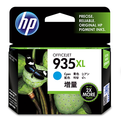 HP 935XL High Yield Cyan Original Ink Cartridge single pack / cyaan