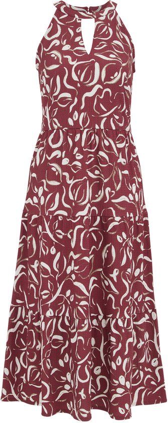 WE Fashion Dames midi jurk met structuur