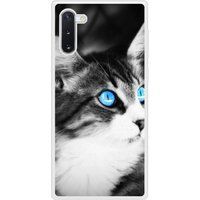 Samsung Bedrukt siliconen hoesje compatibel met Galaxy Note 10 Chat yeux bleu