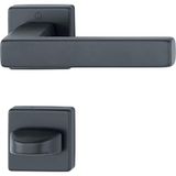 HOPPE Knopgarnituur AUSTIN - op rozet WC, aluminium zwart