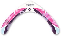 Boomerangfan Boemerang NOSE roze/wit Hout