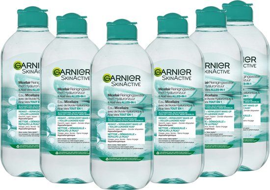 Garnier SkinActive Micellair Reinigingswater - Hyaluronzuur & Aloë Vera - 6 x 400ml