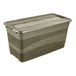 Keeeper keepeer eckhart transportbak met deksel en schuifsluiting, 83 l, extra stevig, 79,5 x 39,5 x 40 cm, olijfgroen