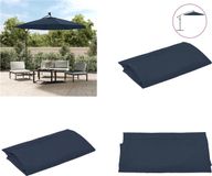 vidaXL Doek voor tuinparasol 300 cm blauw