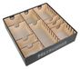 Boîte de rangement pour jeux de cartes, réglable, en bois, 1 pièce