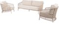 4 Seasons Outdoor Puccini stoel bank loungeset 3 delig rope latte