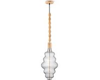 Home Sweet Home hanglamp Dana Cloud - Natuurlijk Hout - Rond - 100 cm - Inclusief LED lamp - Warm wit licht
