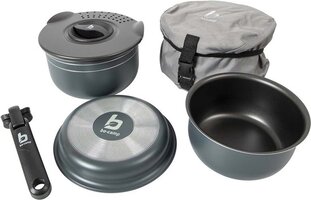 Bo-Camp Trekking Pannenset - 5-Delig - Aluminium - Antraciet