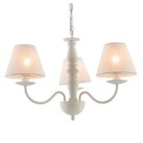 Theluz 763/3B Plafondverlichting E14 Wit Metaal/Stof 3x40W