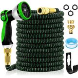 Omgoods Tuyau d'arrosage flexible, 30 mètres de longueur, avec 10 fonctions et raccords robustes