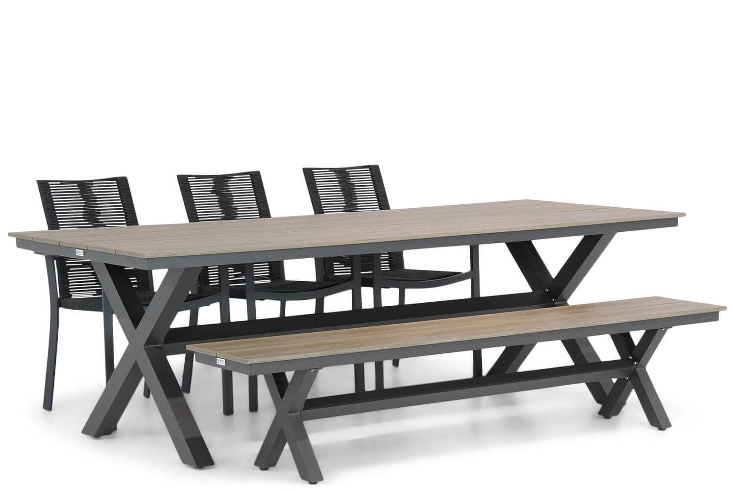 Santika Furniture Santika Annisa/Forest 240 cm dining tuinset 5-delig