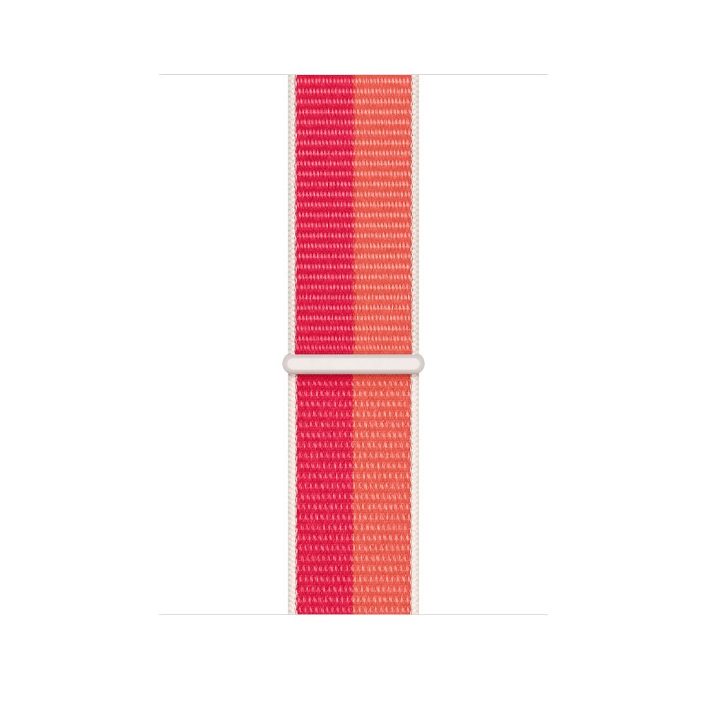 Apple MN5V3ZM/A - Band - Apple Watch - 42/44/45mm - Nylon - Wit/Oranje/Rood