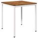 Syfax Tuindiner Tafel Natuurlijk en Wit 70 x 68,5 x 75 cm