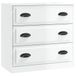 vidaXL Dressoir hoogglans wit 70x35x67,5 cm bewerkt hout