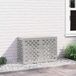 VidaXL Airconditioner hoes zilver 90 x 40 x 60 cm roestvrij staal