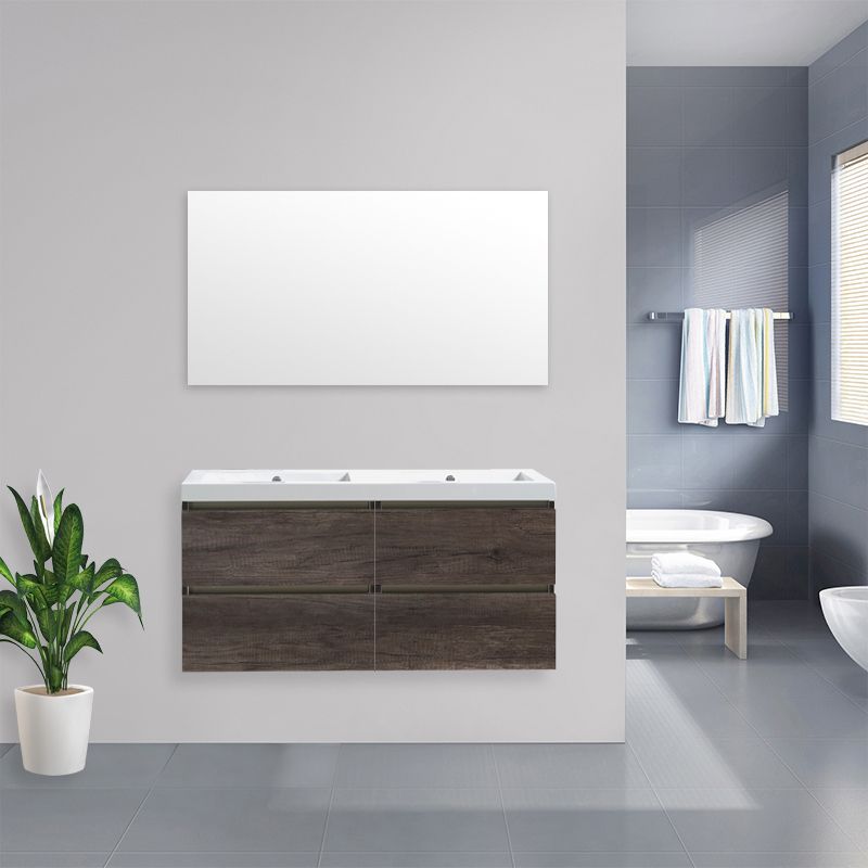 Badkamerplanet Badkamermeubel Trento Greeploos Keramiek 120 cm Century Oak met 4 Lades