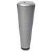 Wagner meubelbeen/bankpoot/meubelvoet/bankvoet design beuken conisch - 57/30 x 160 mm, massief beukenhout, zilver, incl. QuickClick® softglijders Ø 25 mm, binnendraad Ø 10 mm - 12771401